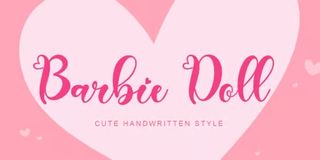 Barbie doll font, one of the best pretty fonts