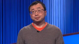 Jamie Ding is shown on Jeopardy! in 2026.