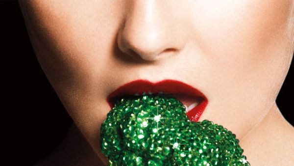 eating sparkly broccoli