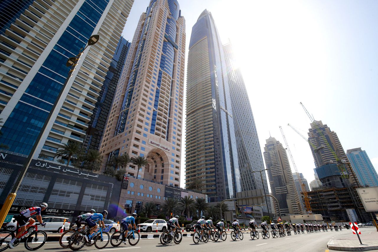 UAE Tour 2021 3rd Edition 6th stage Deira Island Palm Jumeirah 165 km 26022021 Scenery photo Luca BettiniBettiniPhoto2021