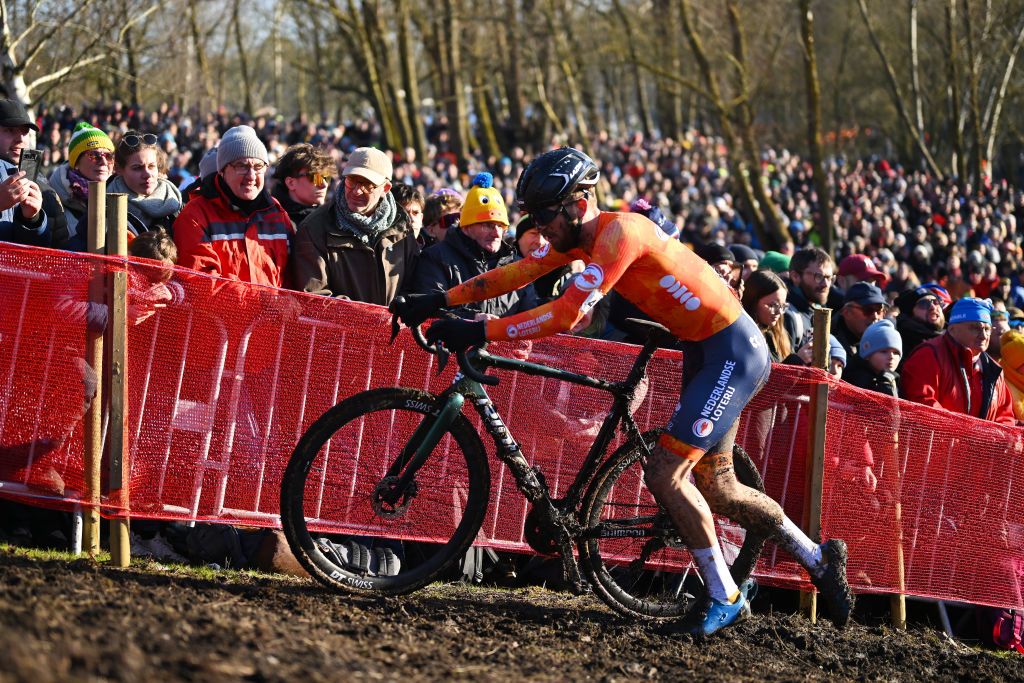 LIEVIN FRANCE FEBRUARY 02 Joris Nieuwenhuis of Netherlands competes during the 76th UCI CycloCross World Championships 2025 Mens Elite on February 02 2025 in Lievin France Photo by Luc ClaessenGetty Images