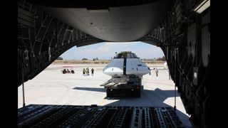 Loading Operations for Orion Spacecraft Parachute Test