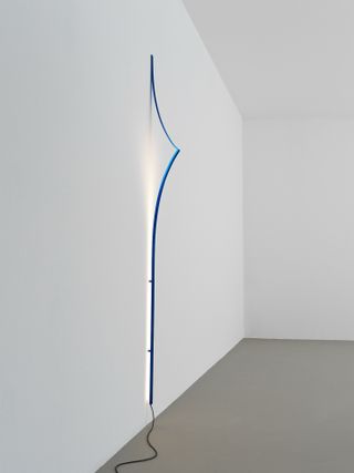 Matisse cut-outs blue wall lamp by Formafantasma