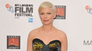 Mandatory Credit: Photo by Can Nguyen/REX/Shutterstock (6118505d) Michelle Williams 'Manchester By The Sea' premiere, 60th BFI London Film Festival, UK - 08 Oct 2016 WEARING LOUIS VUITTON SAME OUTFIT AS CATWALK MODEL 6082246k*