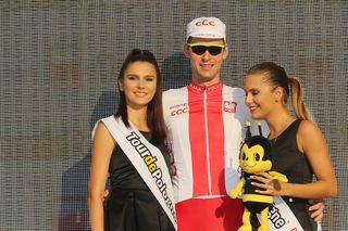 Stage 7 winner Marcin Bialoblocki (Poland) at the Tour de Pologne