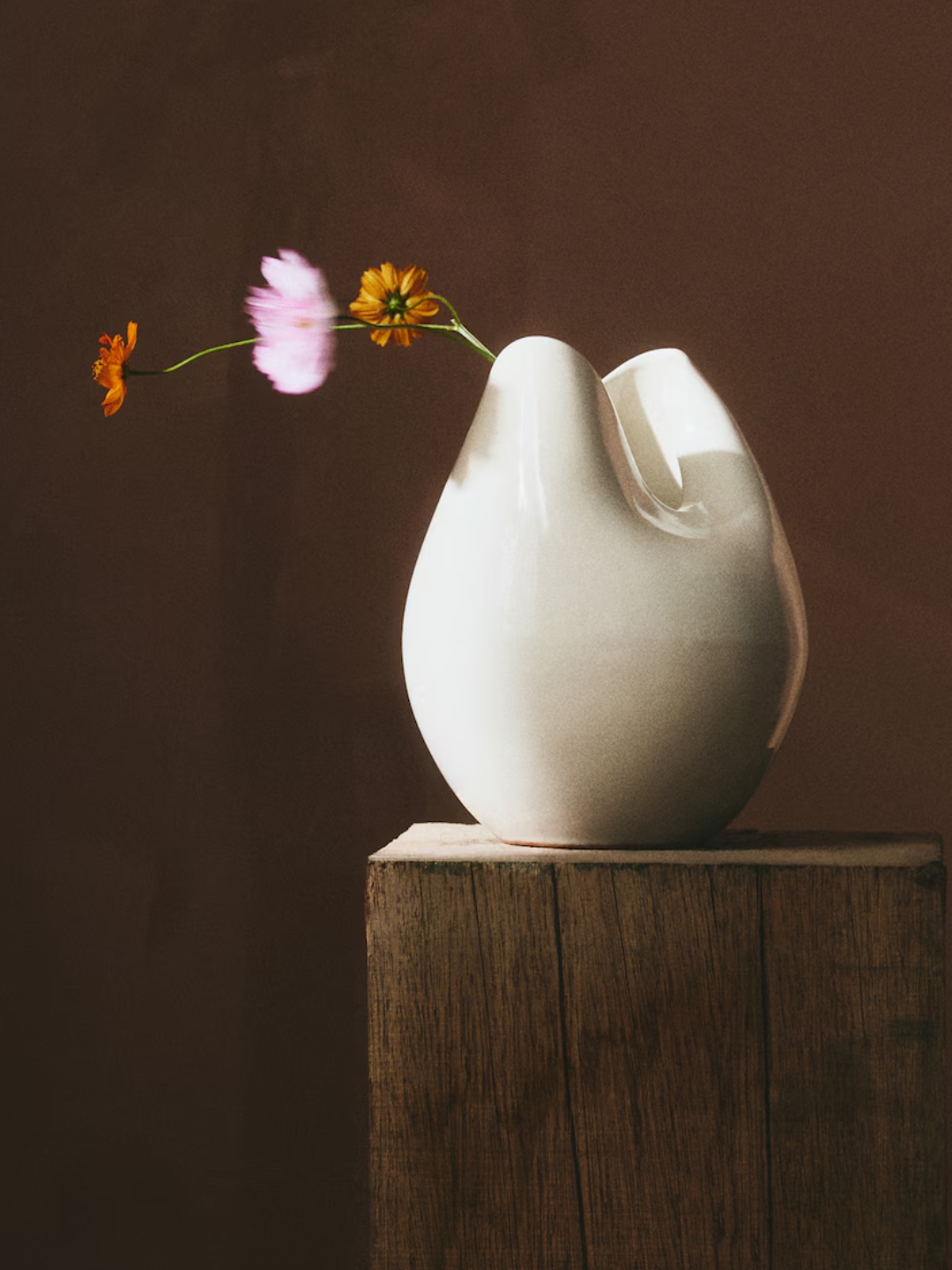 A cream terracotta vase from H&amp;amp;M