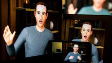 An avatar of Mark Zuckerberg, chief executive officer of Meta Platforms Inc., speaks during the virtual Meta Connect event in New York, US, on Tuesday, Oct. 11, 2022