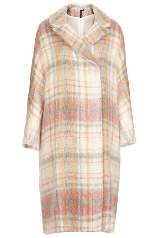 Topshop Check Mohair Blanket Coat By Boutique, £280