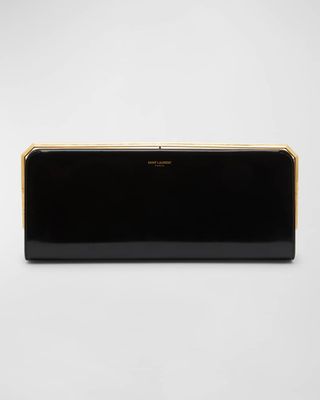 Date Minaudiere Clutch Bag in Patent Leather