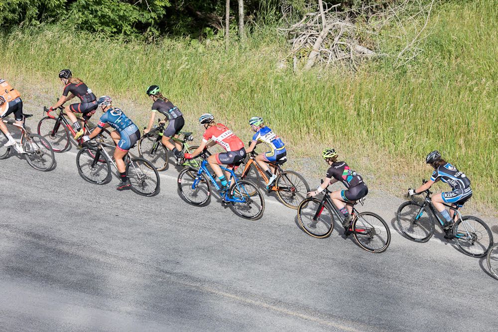 The Montana Cross Camp women out on a group ride