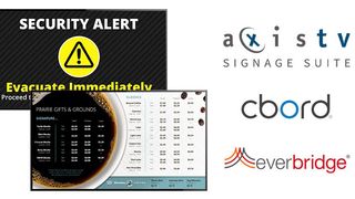 Visix digital signage examples are given with security alerts and more. 