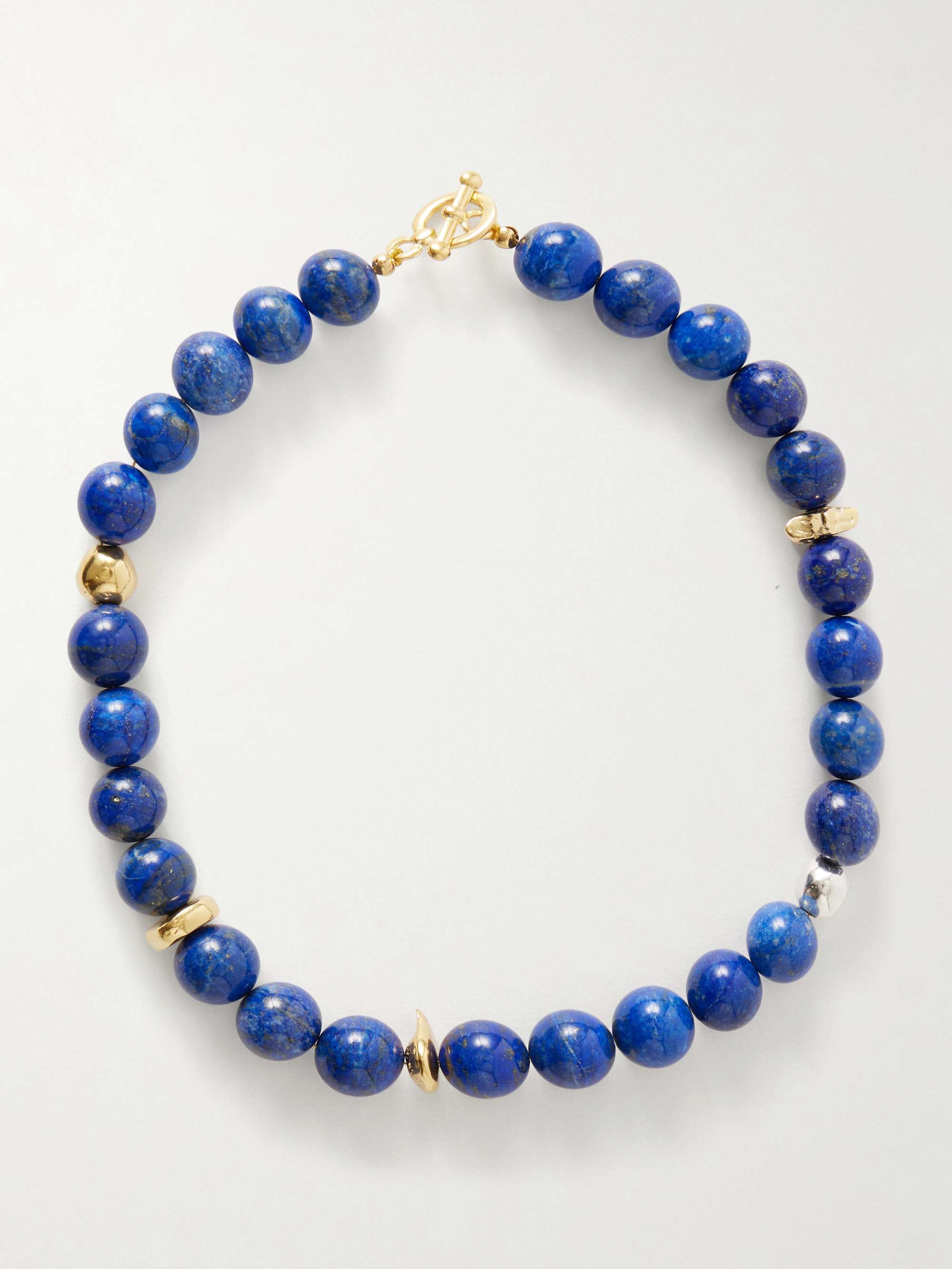 Helen Gold-Plated Lapis Lazuli Necklace