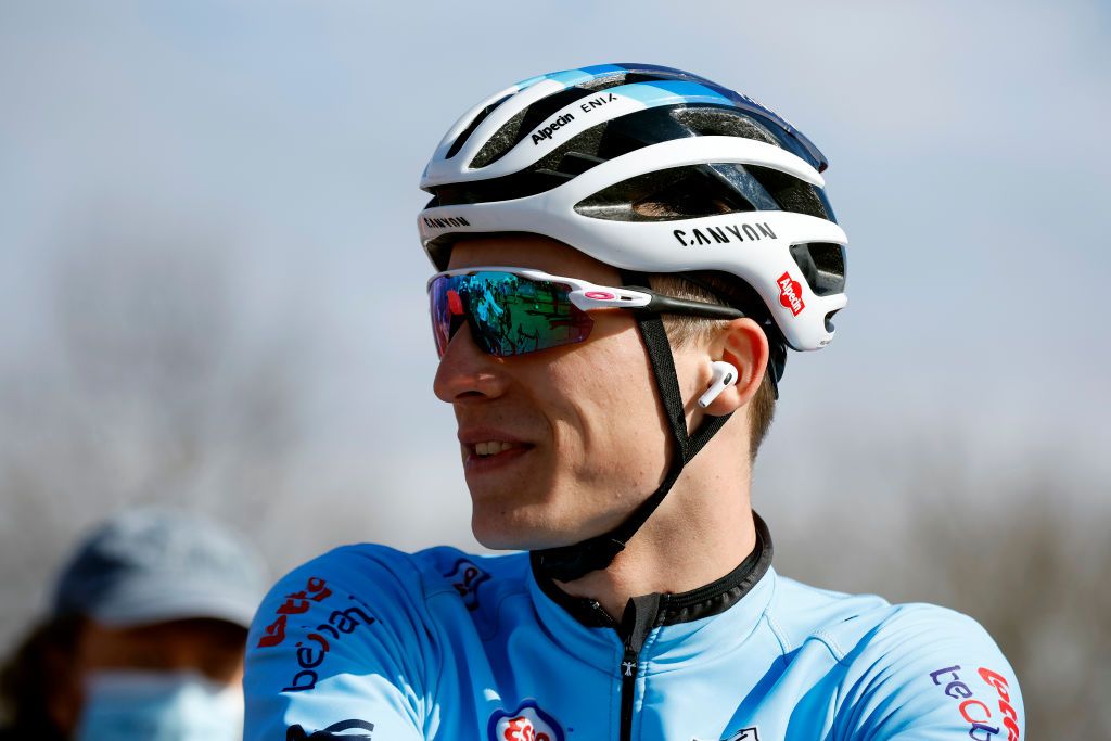 FAYETTEVILLE GEORGIA JANUARY 28 Niels Vandeputte of Belgium prior to the 73rd UCI CycloCross World Championships Fayetteville 2022 Team Relay Fayetteville2022 on January 28 2022 in Fayetteville Georgia Photo by Chris GraythenGetty Images