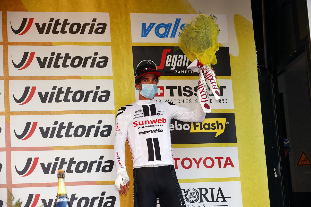 Matthews on the podium