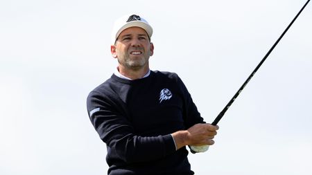 Sergio Garcia hits a drive