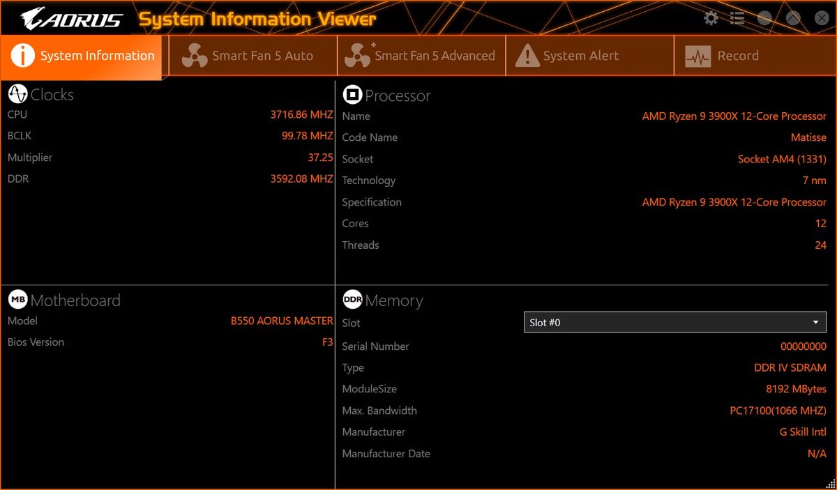 Gigabyte B550 Aorus Master