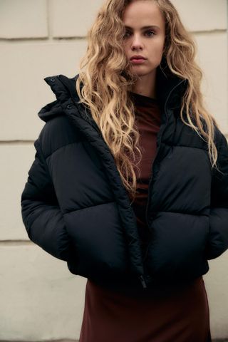 Water-Repellent Puffer Anorak