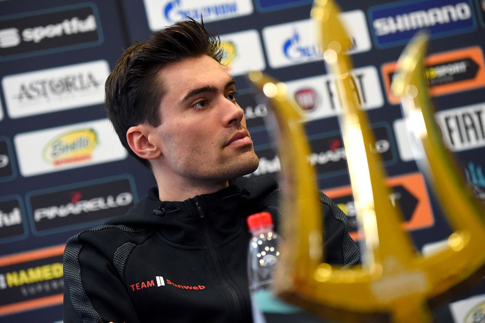 Tom Dumoulin at the Tirreno-Adriatico press conference