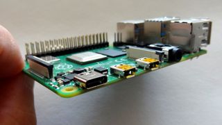 Close up of Raspberry Pi 4 ports