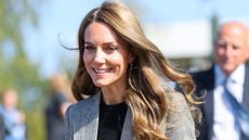 Catherine, Princess of Wales arrives at Sudbury Silk Mills on September 11, 2025