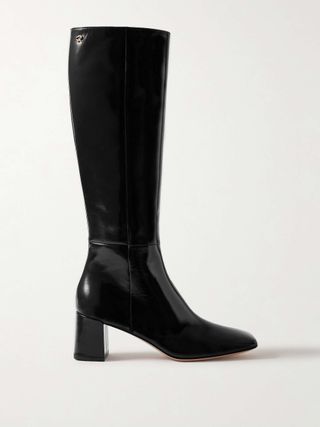 Nuit 55 Patent-Leather Knee Boots