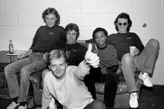 Red Rider backstage in 1981