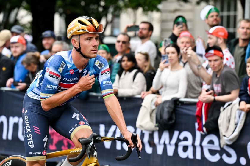 Cycling - 2025 Lloyds Tour of Britain - Stage 6: Newport to Cardiff - Remco Evenepoel (Soudal Quick-Step) Finishes Second in the General Classification