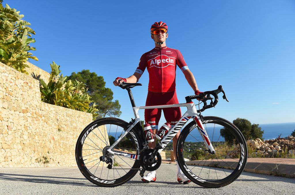 Alexander Kristoff poses in the new team kit