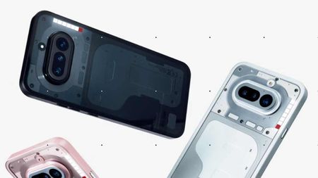 The white and black model of Nothing Phone (4a)