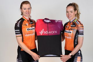 Boels Dolmans 2020 team presentation - Anna van der Breggen and Jolien d'Hoore present new SD Worx sponsor