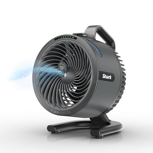 Shark Flexbreeze Hydrogo Pro Portable Misting Fan, Graphite, Fa056