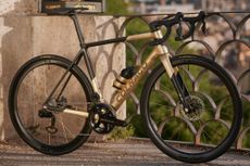 Colnago's Gioiello road bike is a C68 frameset with a special edition gold paint scheme