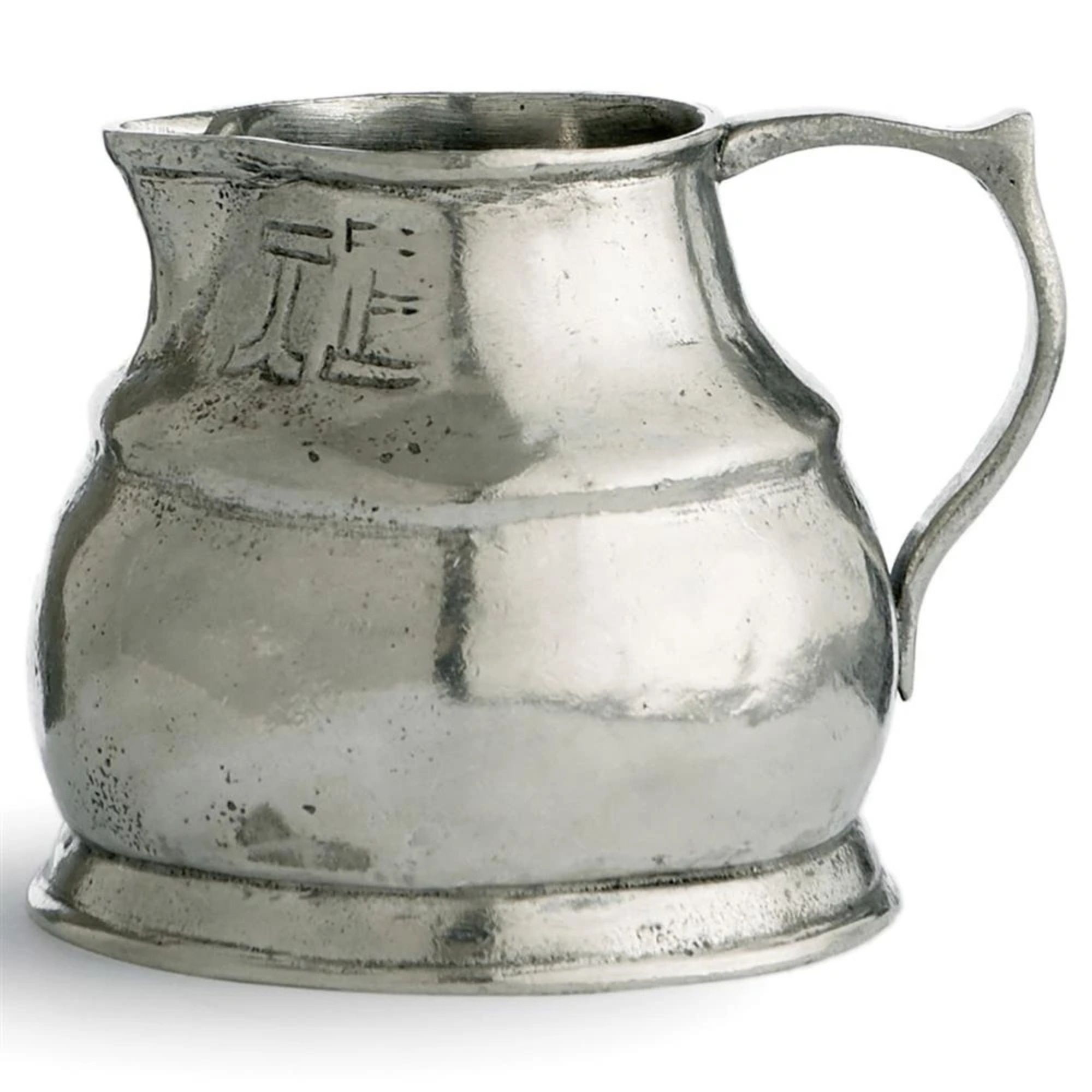 Vintage French Silver Pewter Small Pitcher