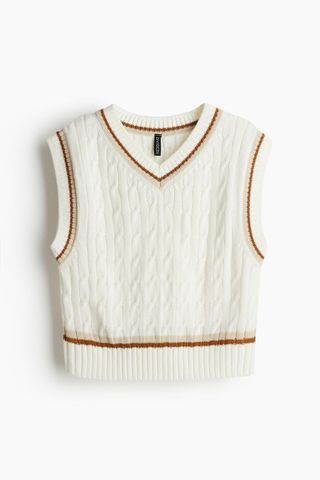 Cable-Knit Sweater Vest