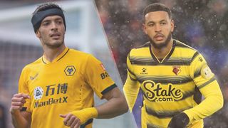 Raul Jimenez of Wolves and Joshua King of Watford could both feature in the Wolves vs Watford live stream