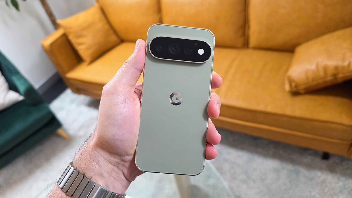 In-hand image of the Google Pixel 11 Pro showing rear of the device