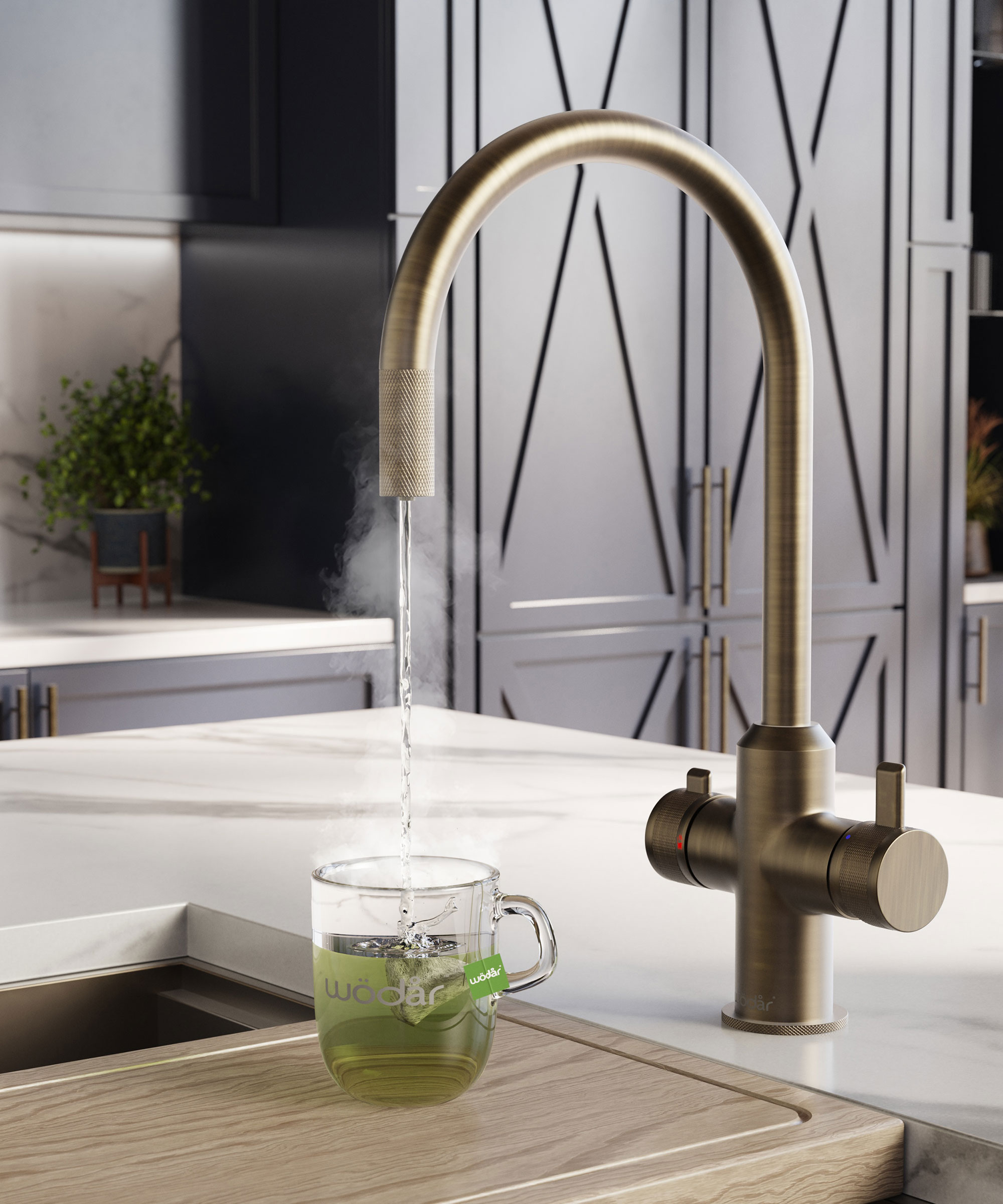 brass boiling water tap