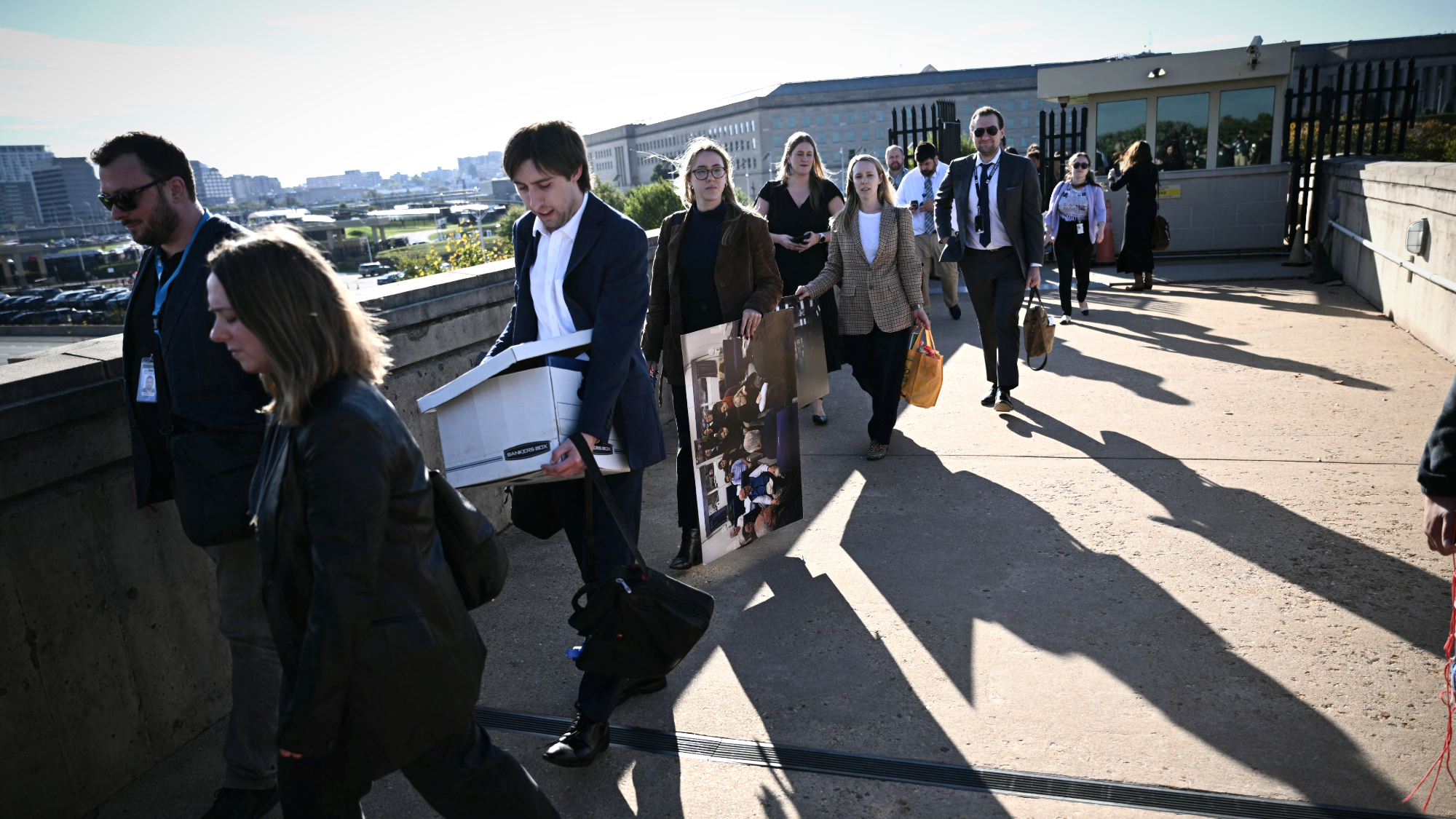 Pentagon reporters pack out after refusing to sign restrictive new press policy