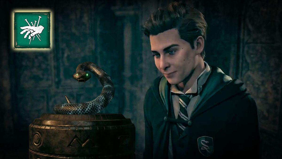 Hogwarts Legacy: How to complete In the Shadow of the Study quest and  Slytherin snake door puzzles