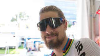 Recently being picked up by 100% Sagan was wearing a pair of custom sunnies too, featuring the rainbow bands