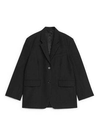 Oversized Blazer - Black - Arket Gb