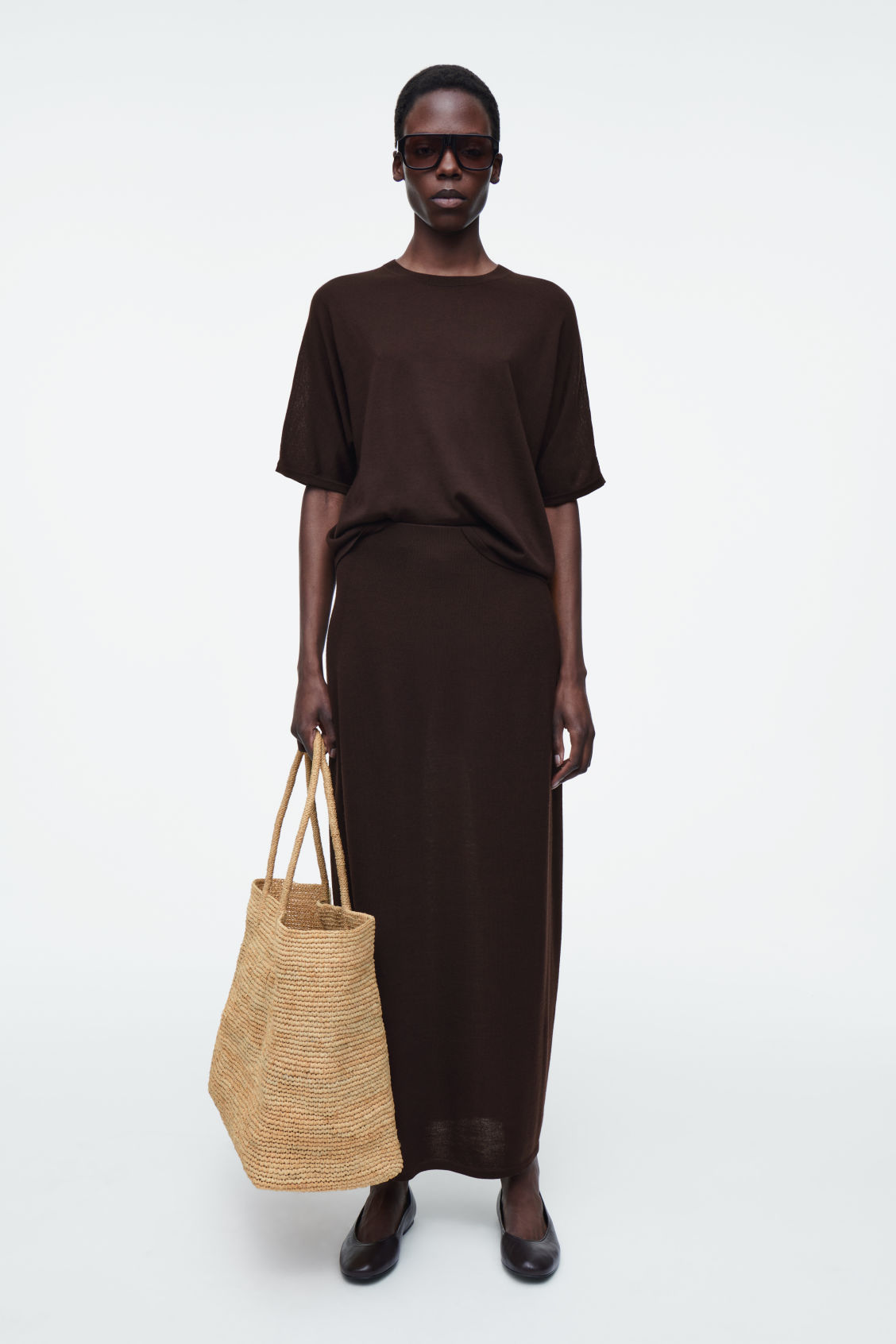 Hand-Woven Tote Bag - Raffia