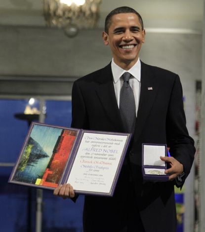 President Obama's Nobel Peace Prize.