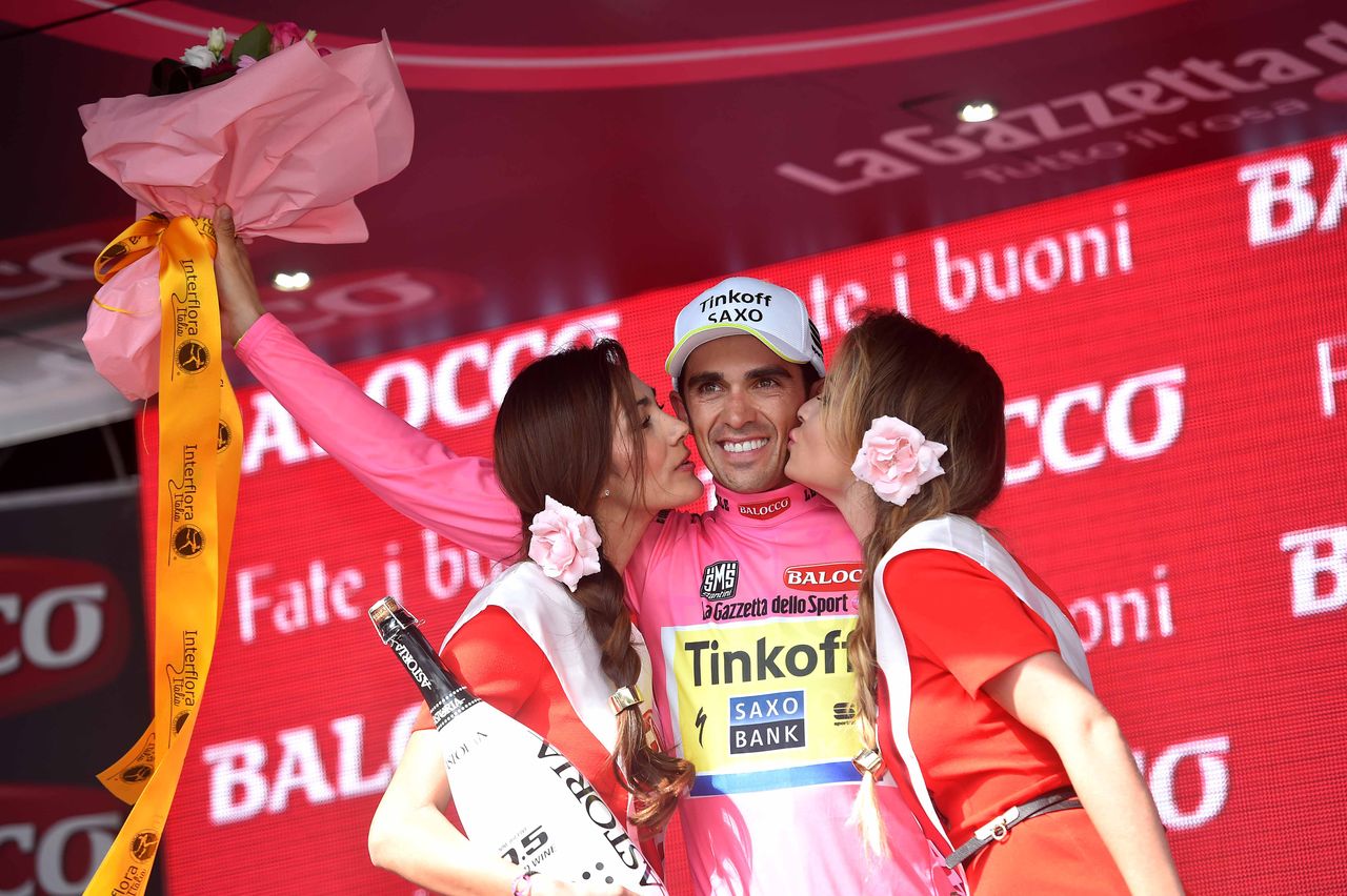 Alberto Contador (Tinkoff-Saxo) two stages away from a Giro d'Italia win