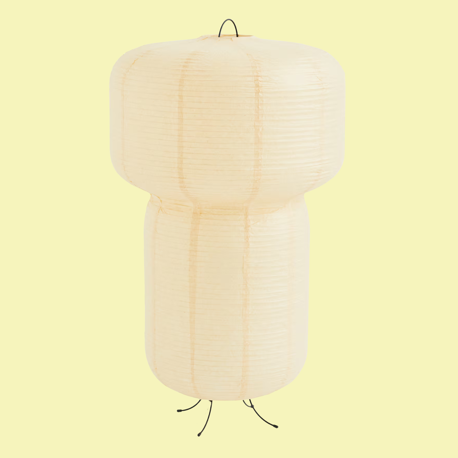A rice paper floor lamp