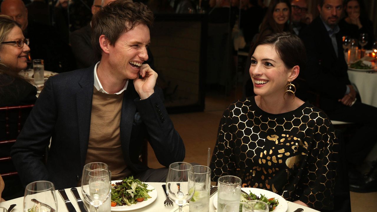 Golden Globes food Eddie Redmayne, Anne Hathaway