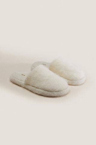 Warm Wool Blend Slippers