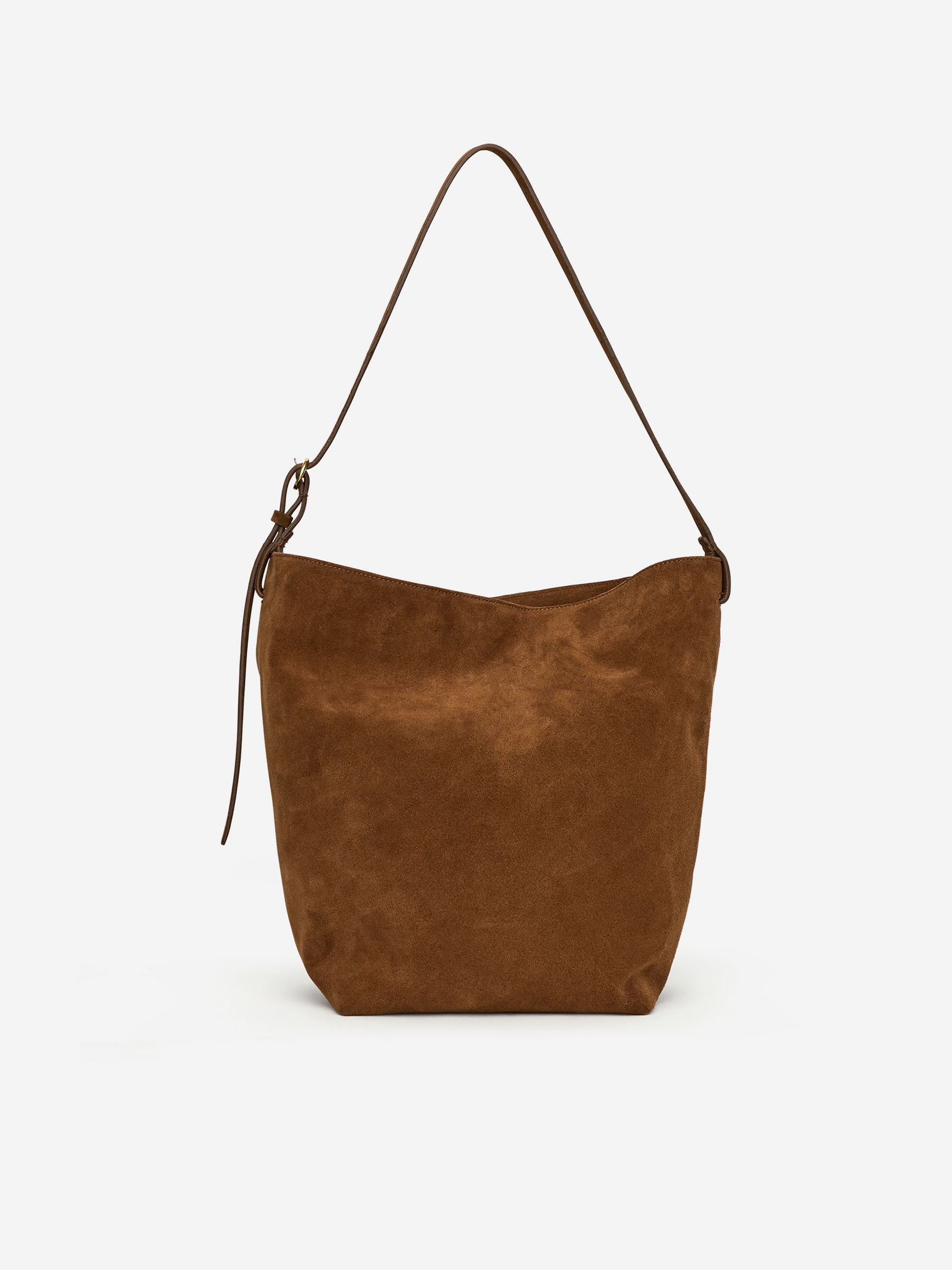 Suede Tote Bag &amp;ndash; Brown &amp;ndash; Women &amp;ndash; Arket Gb