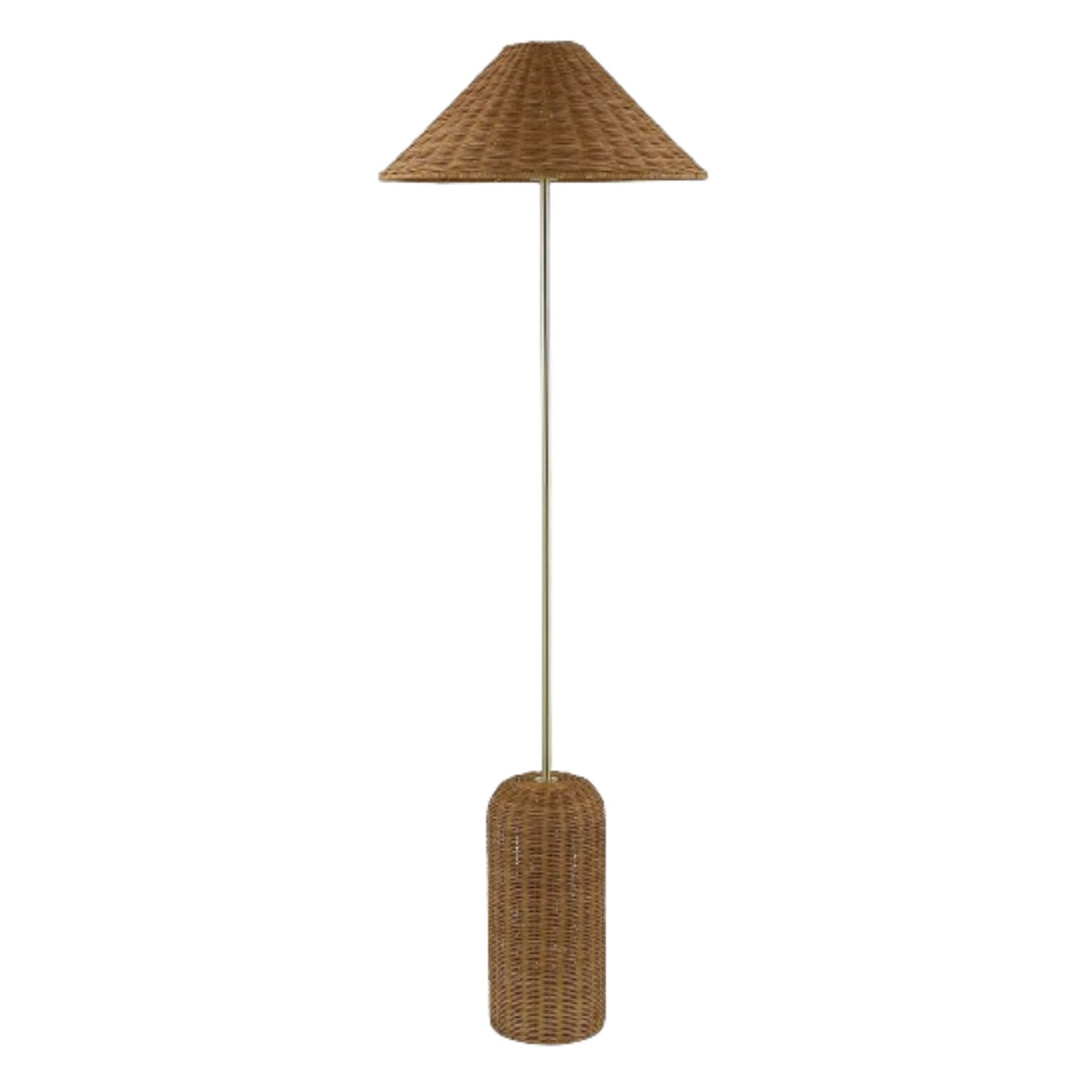 Lotus Rattan Floor Lamp
