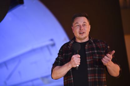 Elon Musk at an event in California